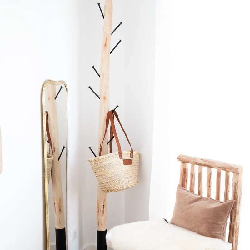 Fauteuil en Bois Brut NAMA 56cm