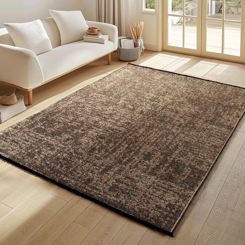 MIRA : Tapis de Salon Marron Chic – Confort et Style Contemporain - MIR1900MAR