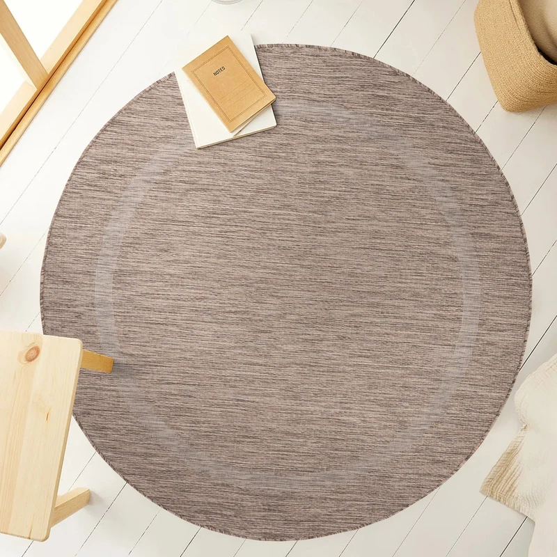 FARO - Tapis intérieur extérieur rond à motif - FAR4311MAR