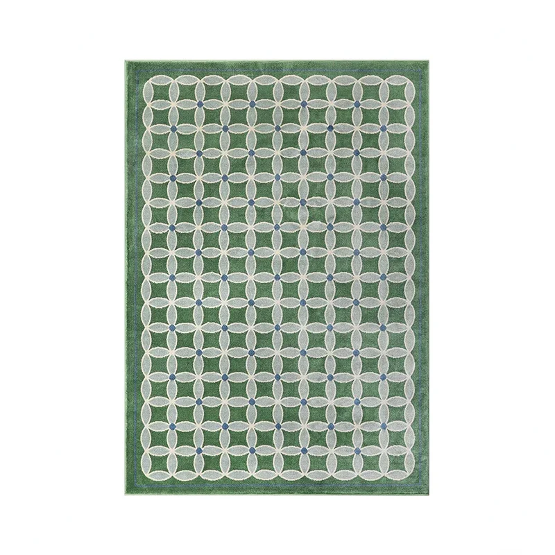 Tapis Damier Vert