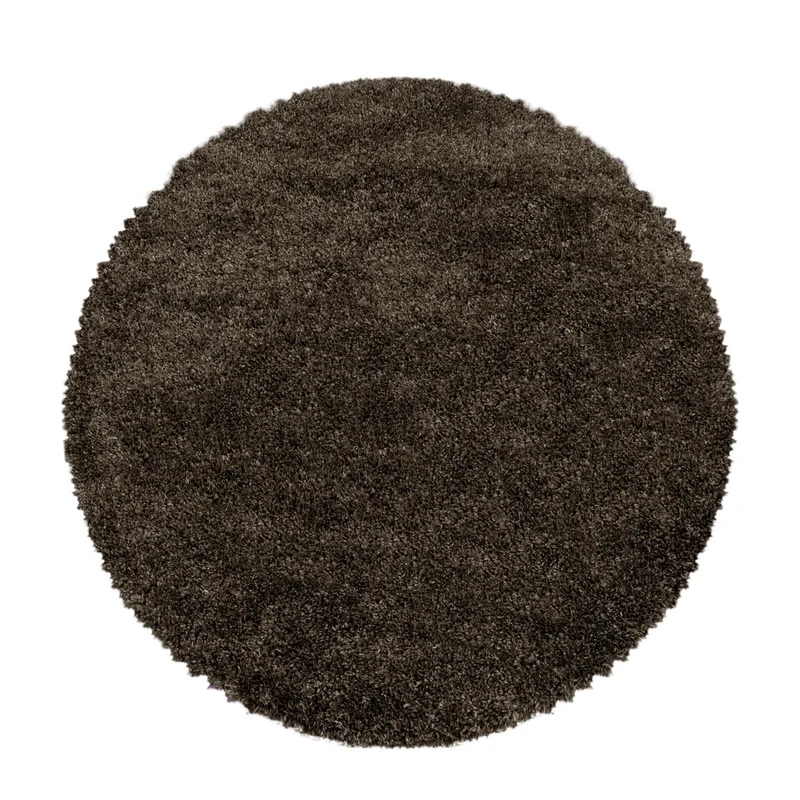 FLUFFY - Tapis Shaggy Rond Uni à Poils Longs - FLU3500MAR