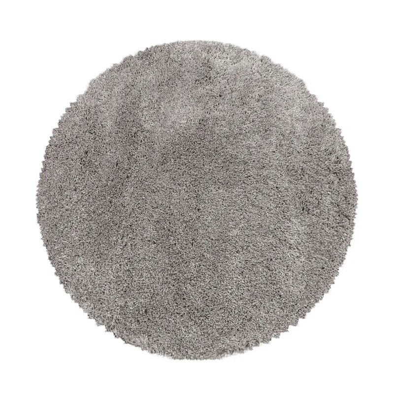 FLUFFY - Tapis Shaggy Rond Uni à Poils Longs - FLU3500BEI