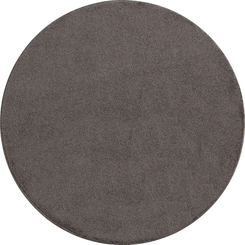 CALIFORNIE - Tapis rond uni à poils courts - CAL7000MOK