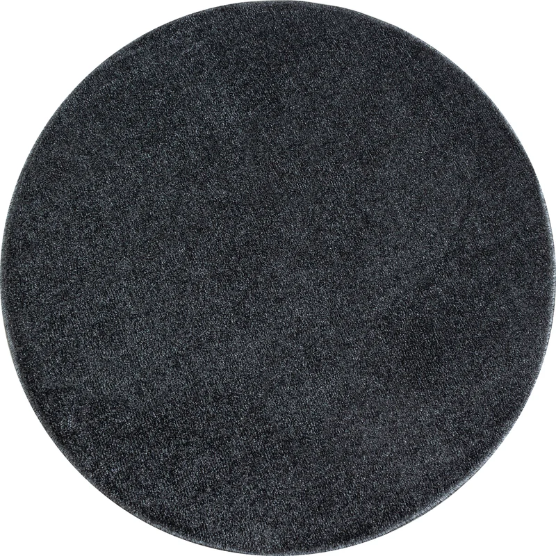 CALIFORNIE - Tapis rond uni à poils courts - CAL7000GRI