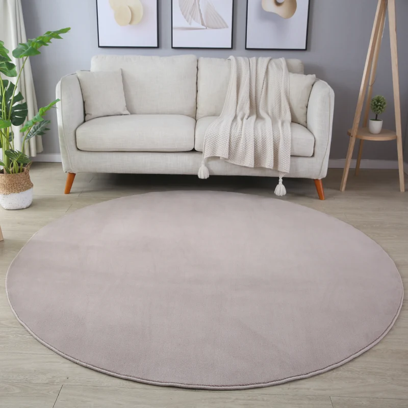 MOSCOU - tapis rond uni minimaliste - MOS5400BEI