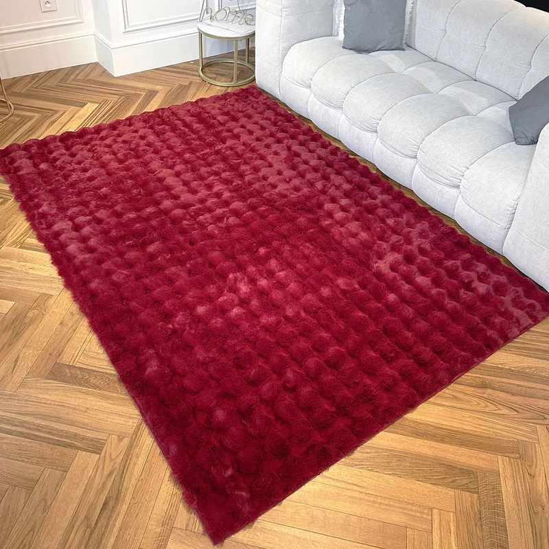 BUBBLE - Tapis doux rouge - BUB292ROU