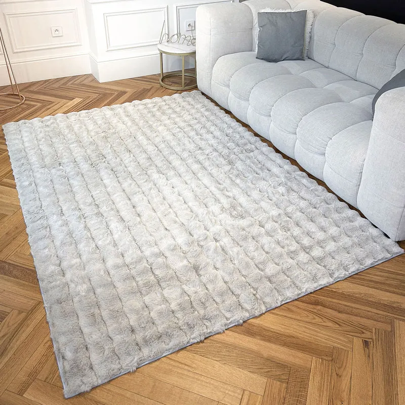 BUBBLE - Tapis doux gris - BUB292GRI