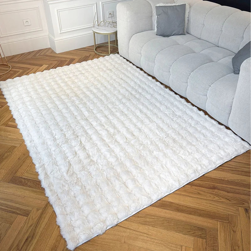 BUBBLE - Tapis doux blanc - BUB292BLA
