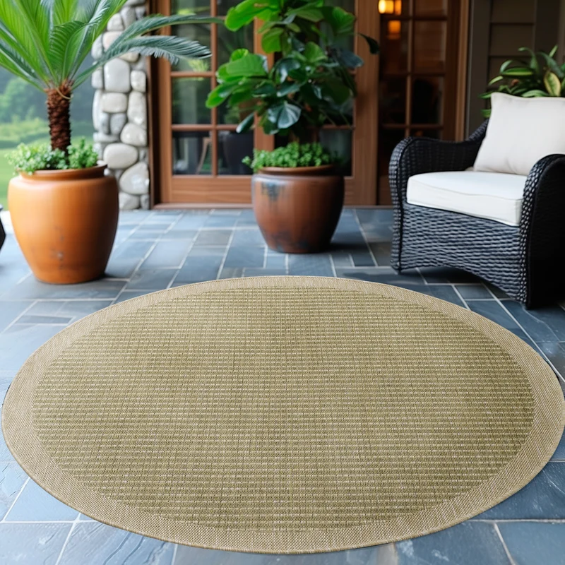 IBIZA - Tapis d’extérieur moderne rond - IBI1410VER