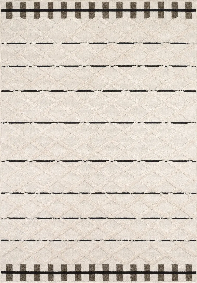 NALA - Tapis losanges en 3d - NAL650GRI