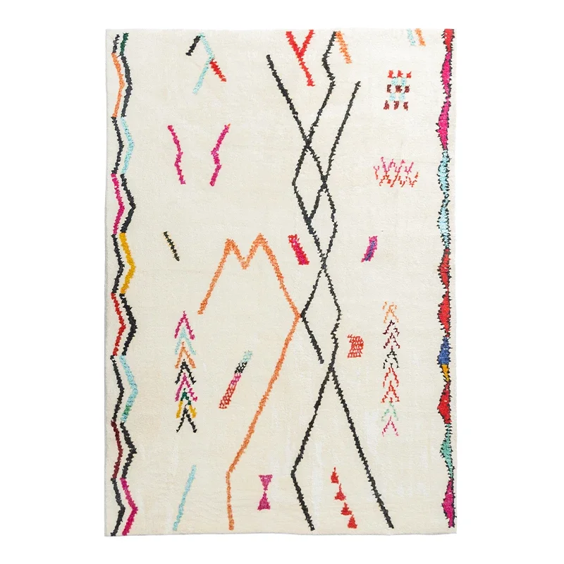 Tapis Ethnique Beige