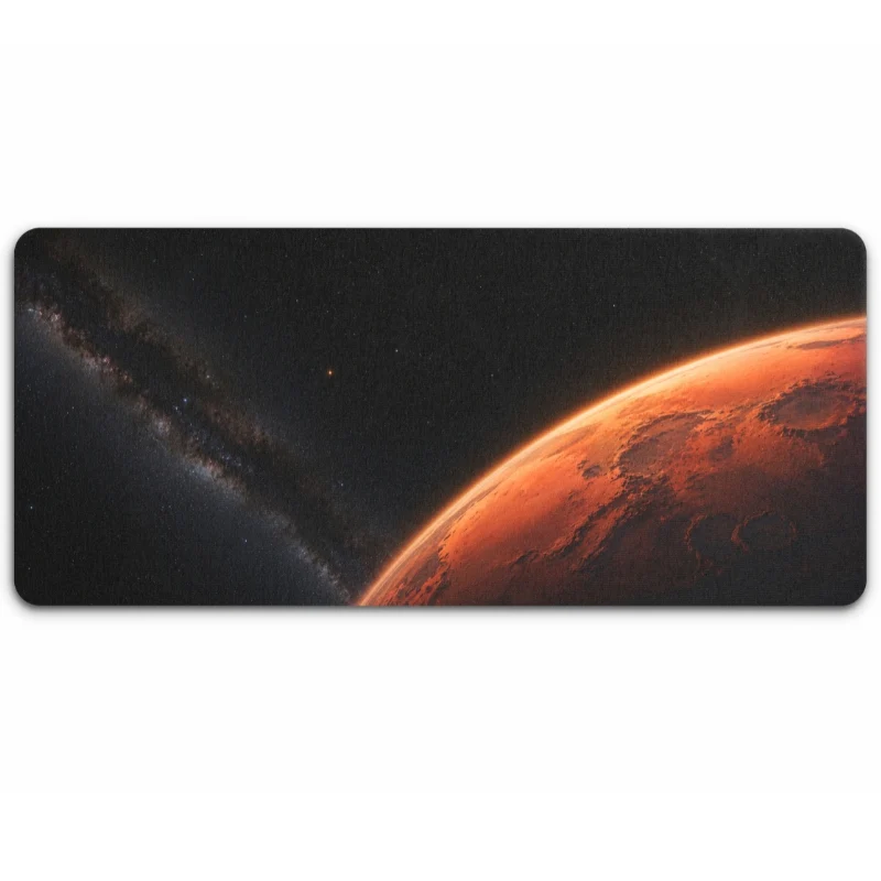 Tapis de Souris "Planète Mars et Voie Lactée"