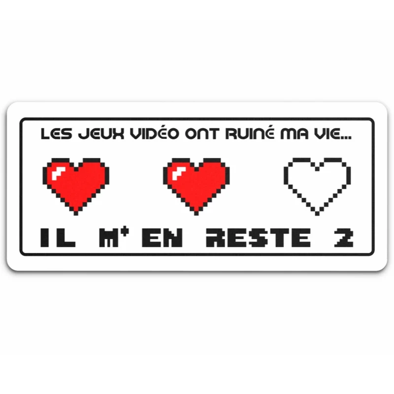 Tapis de Souris "LES JEUX VIDÉO ONT RUINÉ MA VIE"