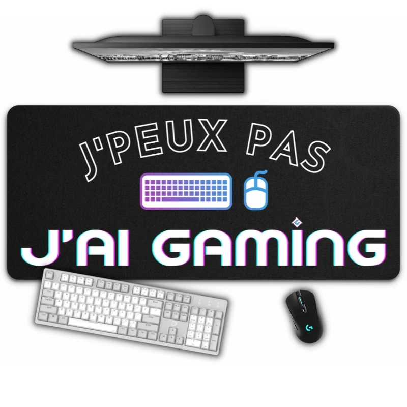 Tapis de Souris "J'PEUX PAS J'AI GAMING"