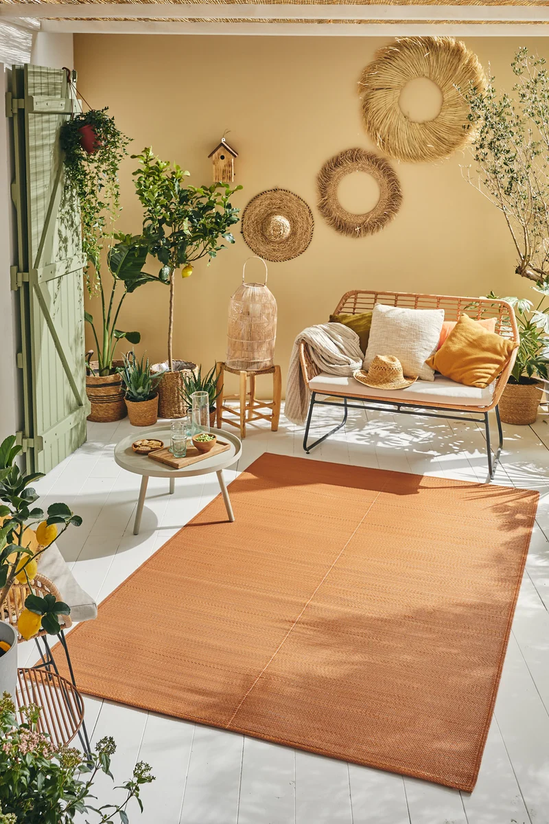 CAPRI - Tapis de jardin terracotta - CAP1747TER