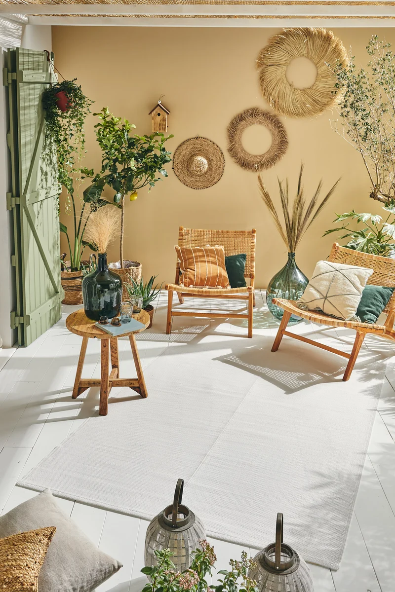 CAPRI - Tapis de jardin blanc - CAP1747BLA