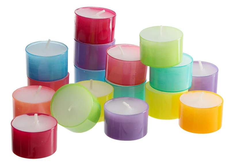 SUMMERLIGHTS Teelichter bunt 9ass 40Stk.
