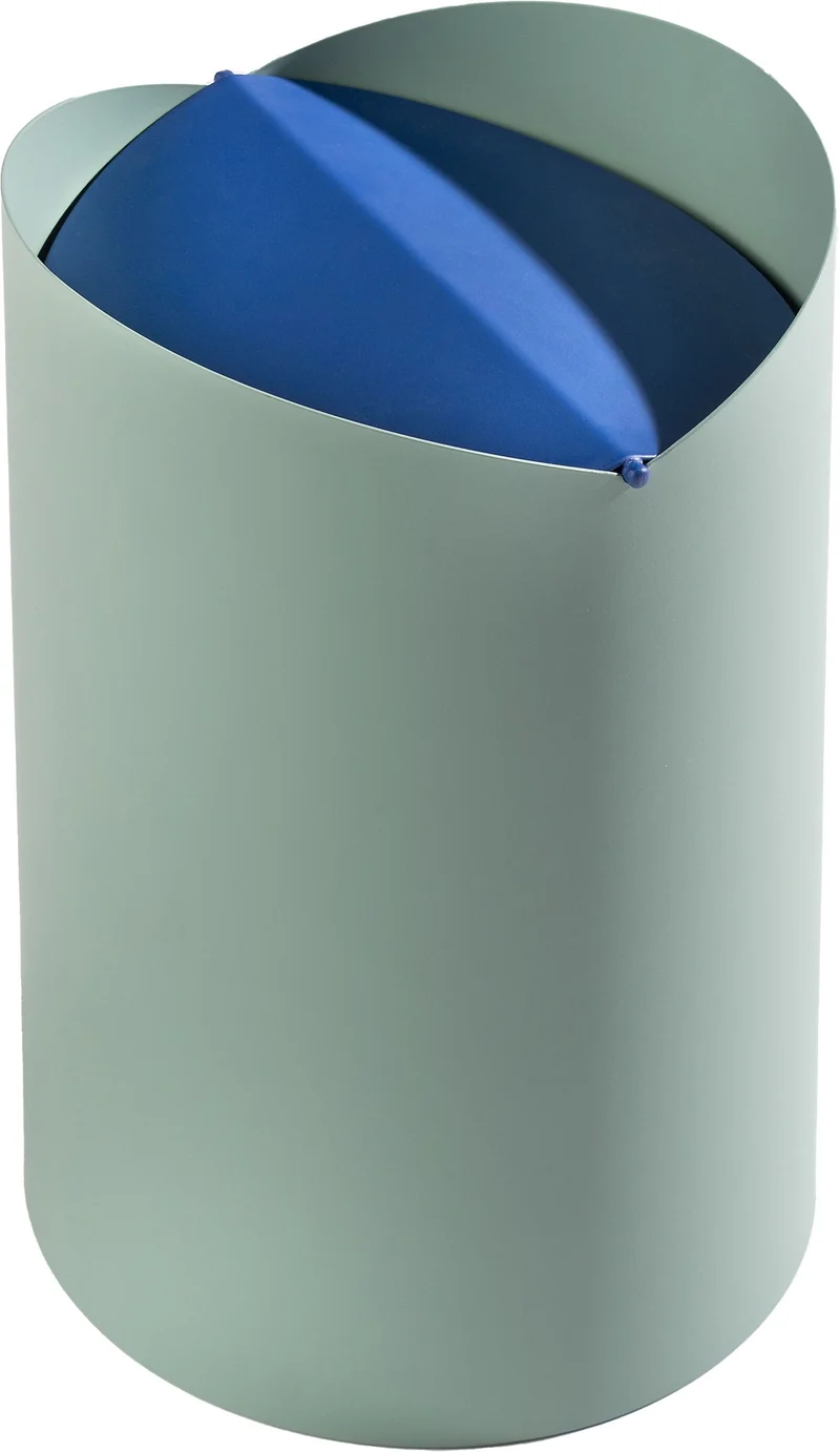 SE-ECAL Abfalleimer gross grün/blau