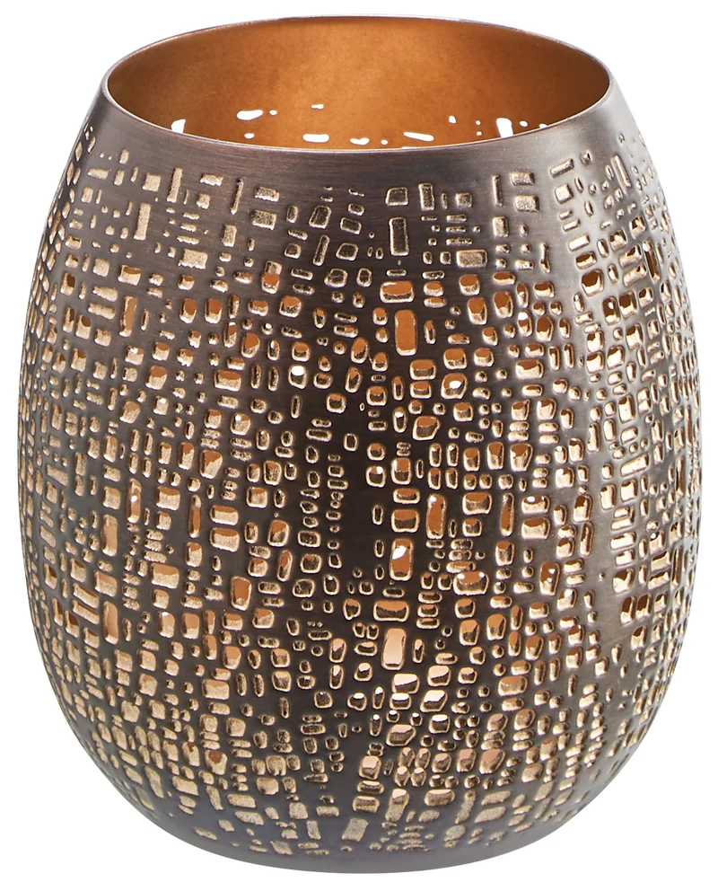 LISA Windlicht Metall br D9.5x8.5cm
