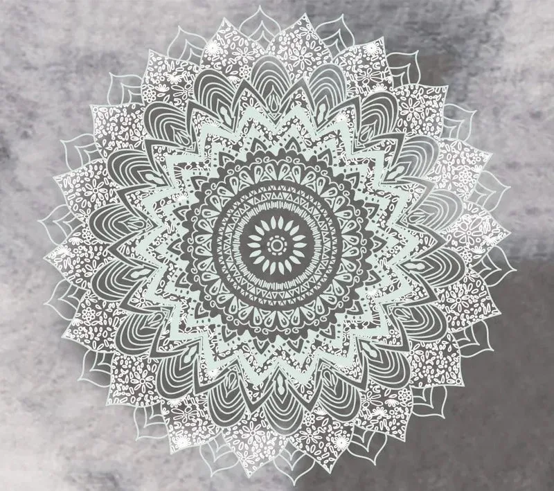 Tapis mural mandala zen