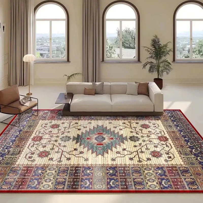 Tapis persan bande colorée