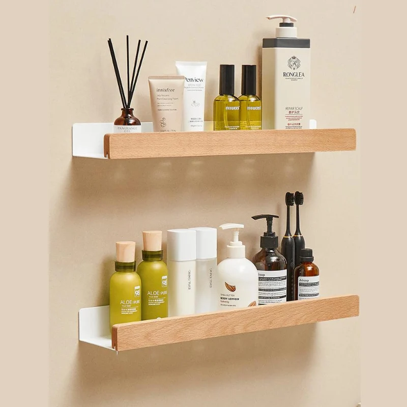 Etagere murale bois clair et blanc ~ WOOD CB
