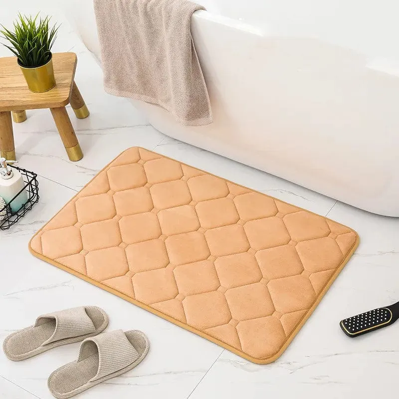 Tapis de bain éclat d'abricot