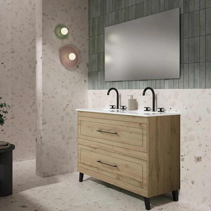 Meuble de salle de bain avec tiroirs Vintage top