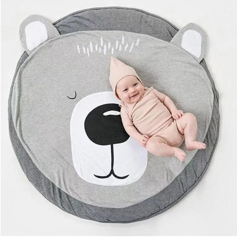 Tapis rond en coton ours ~ MARTIN