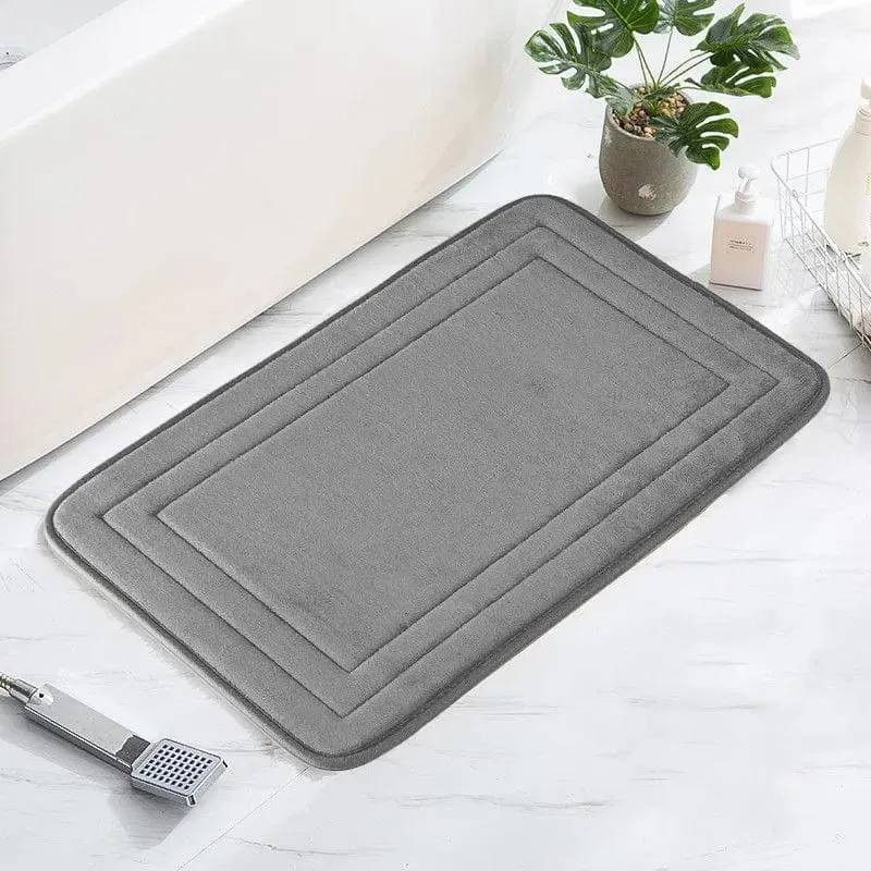 Tapis de bain gris