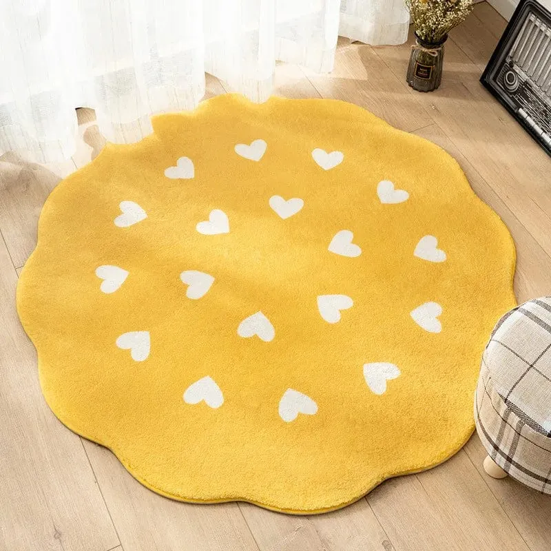 Tapis rond amour solaire