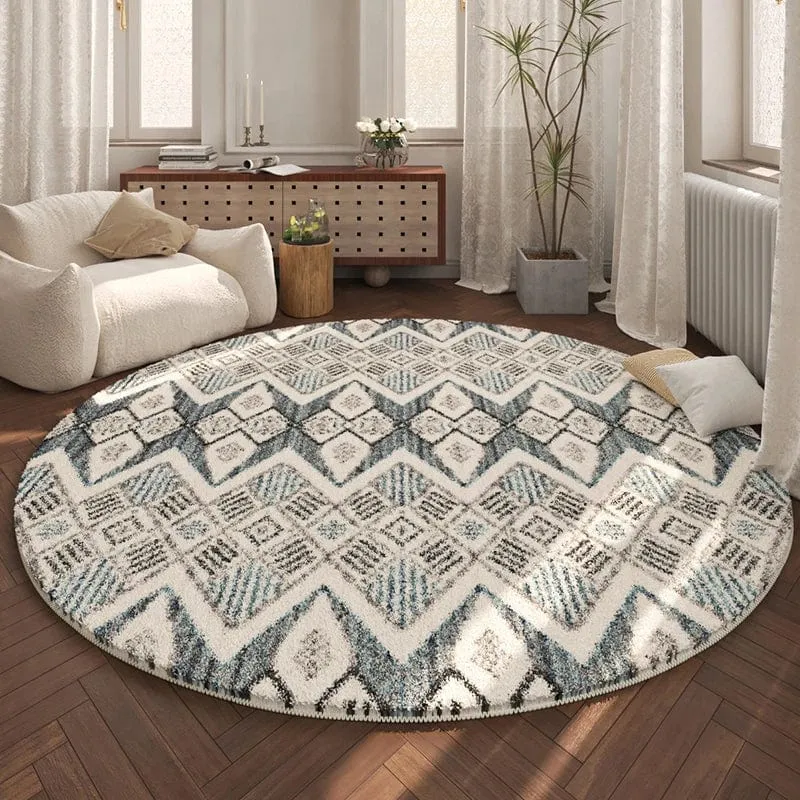 Tapis rond céleste