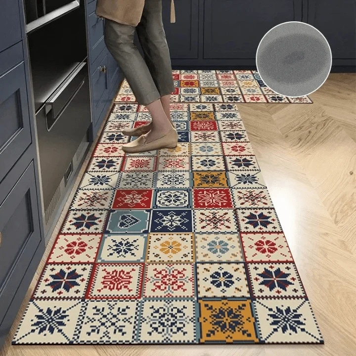 Tapis en diatomite multicolore cuisine