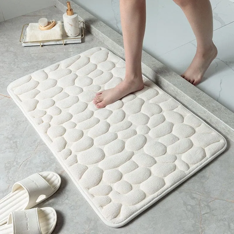 Tapis de bain antidérapant à mémoire de forme ~ GALET