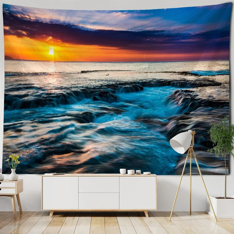 Tapis mural solstice marin