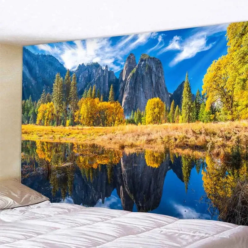 Tapis mural reflet sylvestre