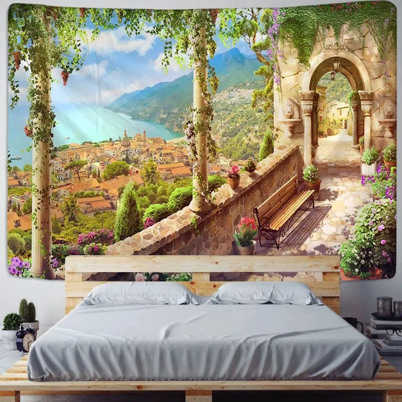 Tapis mural vue de cime & mer