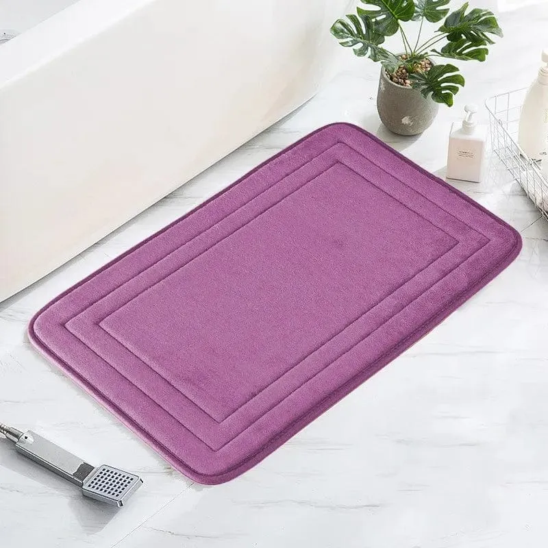 Tapis salle de bain violet