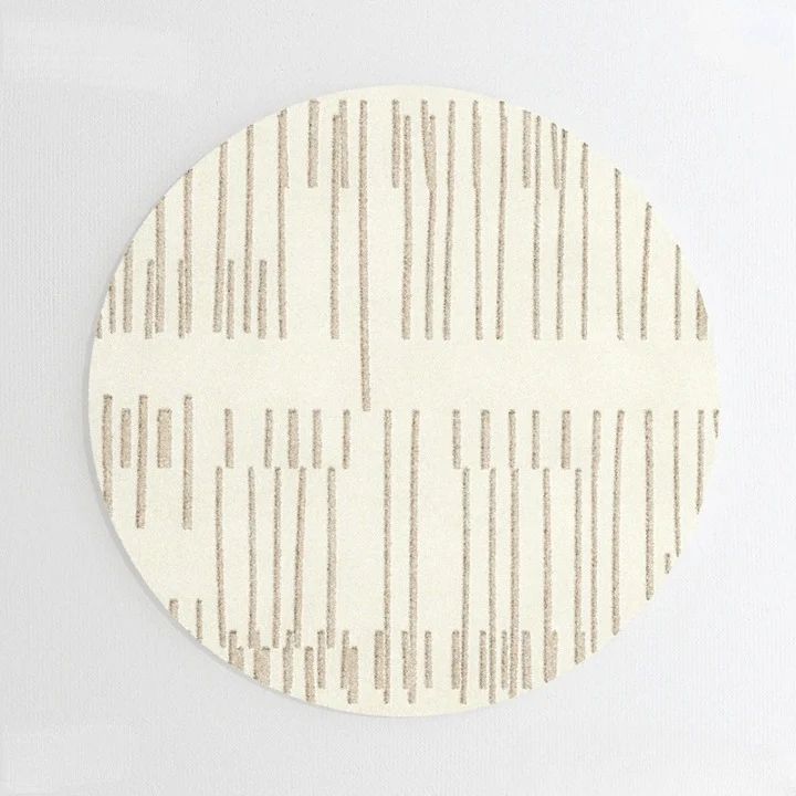 Tapis rond nordique