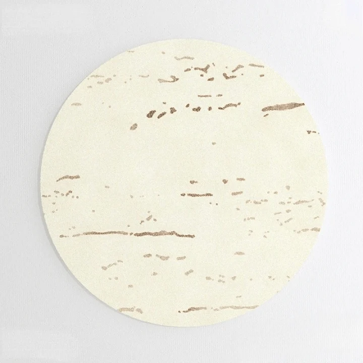 Tapis rond art abstrait