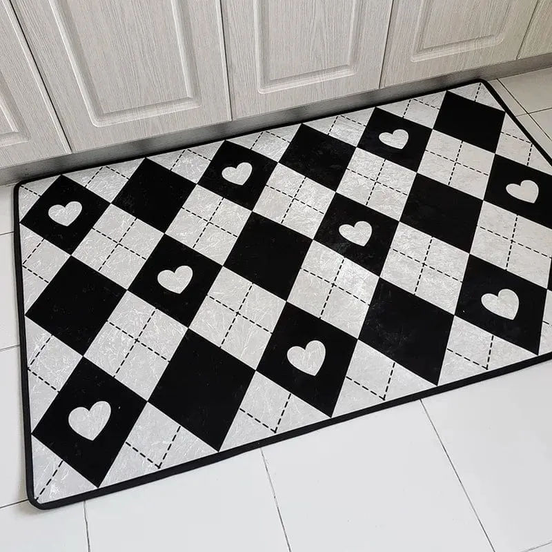 Tapis cœur losange