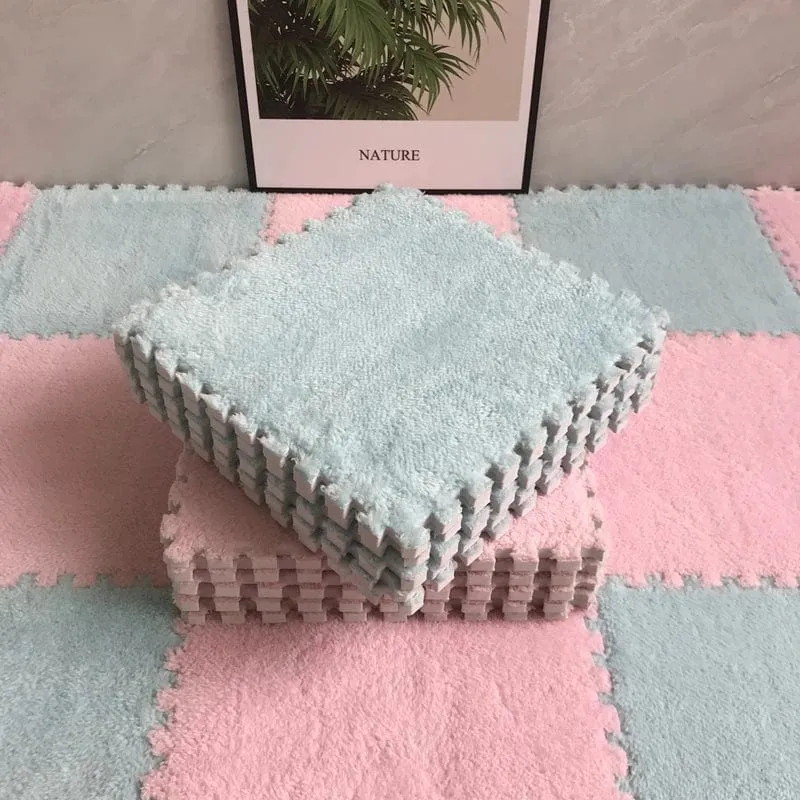Tapis doux contrastes
