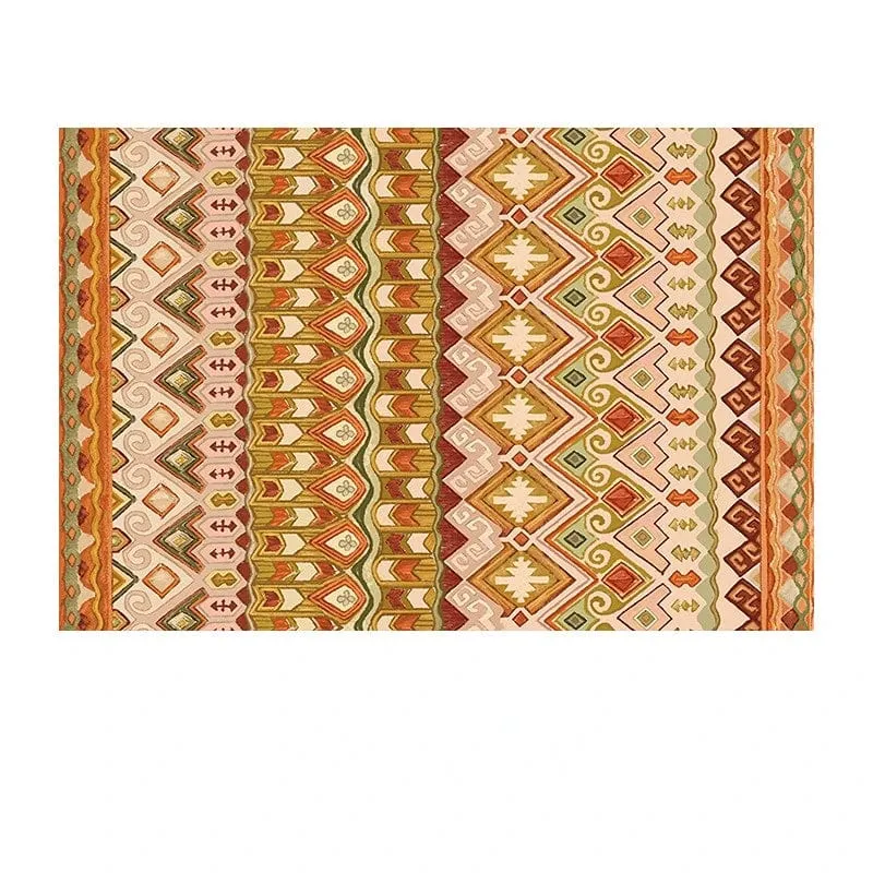 Tapis ambiance terre de sienne
