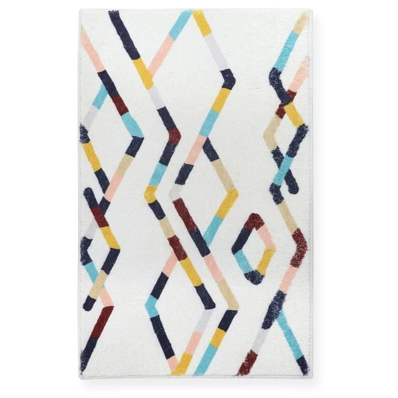 Tapis losanges multicolores