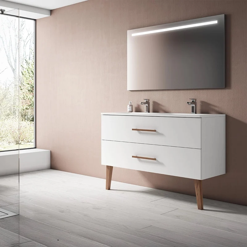 Mueble baño MDF con lavabo Fusta