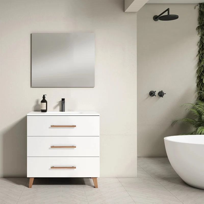 Meuble de salle de bain Fusta à 3 tiroirs