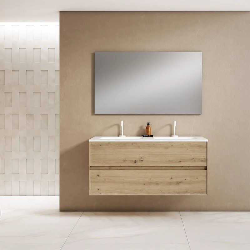 Meuble de salle de bain design 2 vasques Mydesign
