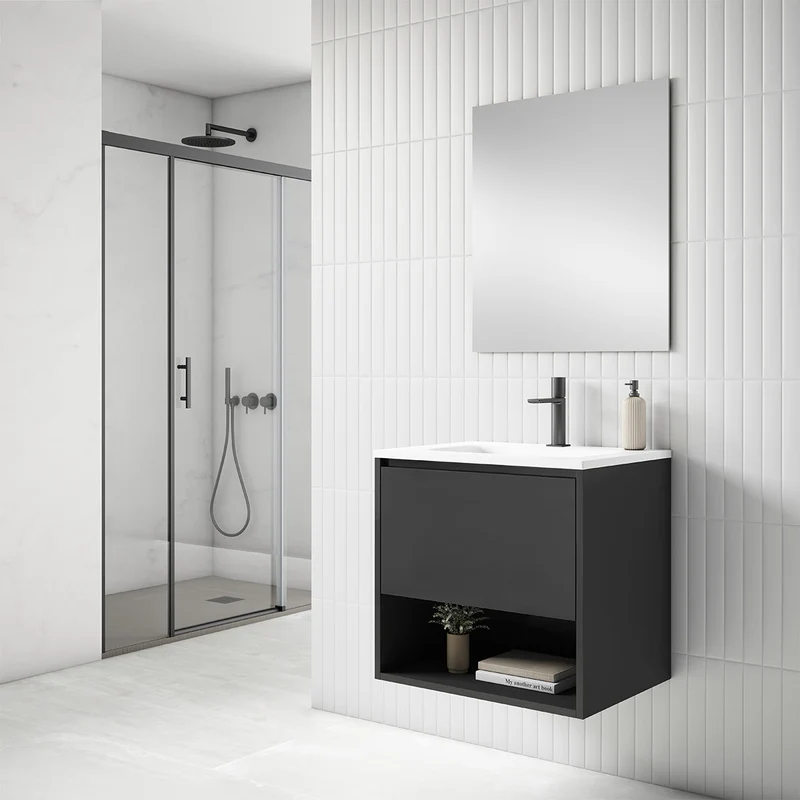 Meuble de salle de bain avec lavabo inclus Yera