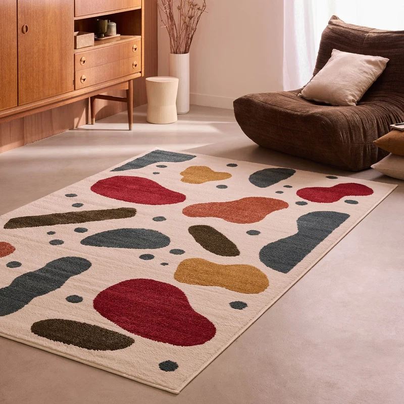 EUPHORIA - Tapis moderne multicolore à motifs abstraits - EUP909MUL