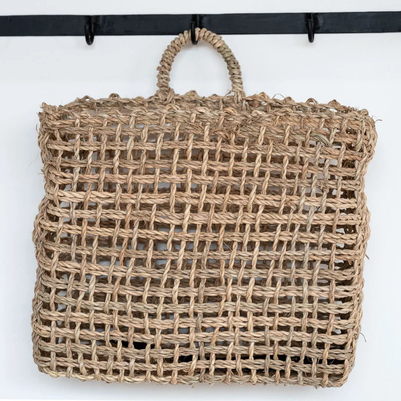 Corbeille de rangement ZEN en corde de palmier avec anse